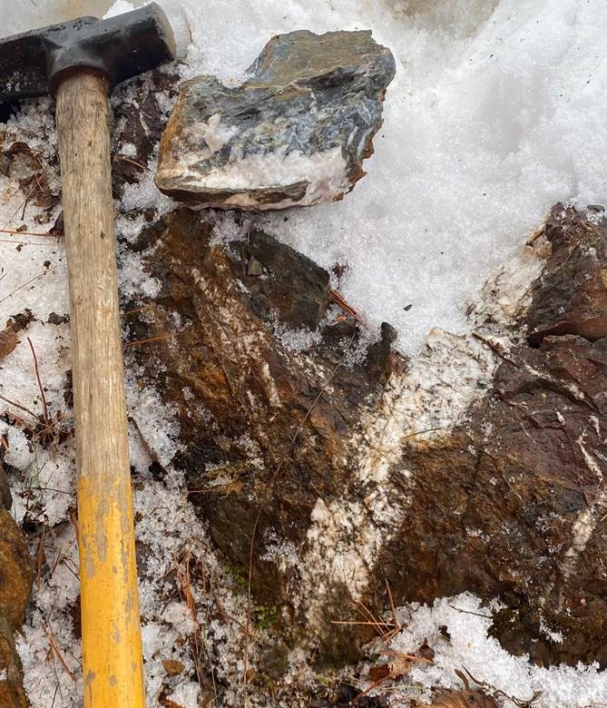 Quartz/Carbonate vein at Shabaqua Corner Gold Property